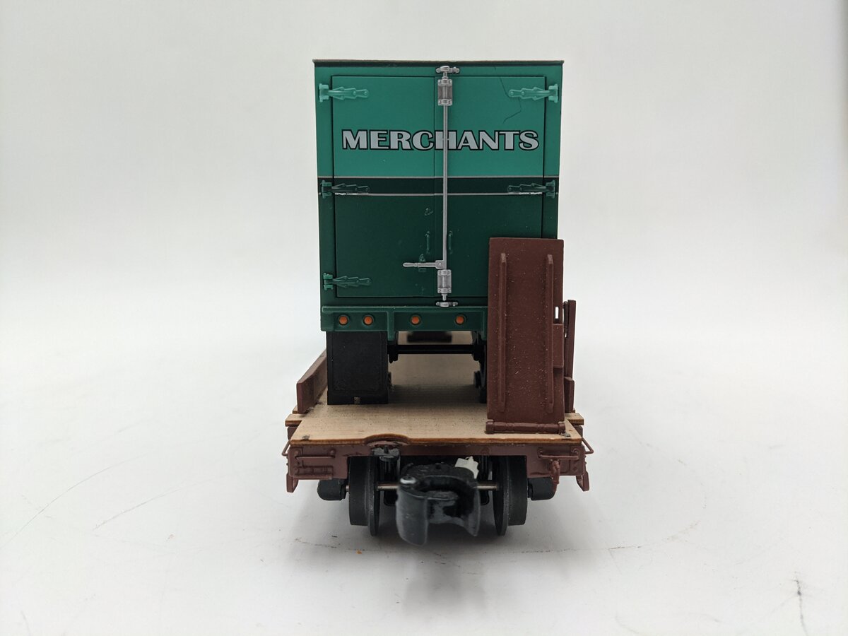 Lionel 2026651 Union Pacific 50' Flatcar with Merchants 20' Trailers #53085 EX