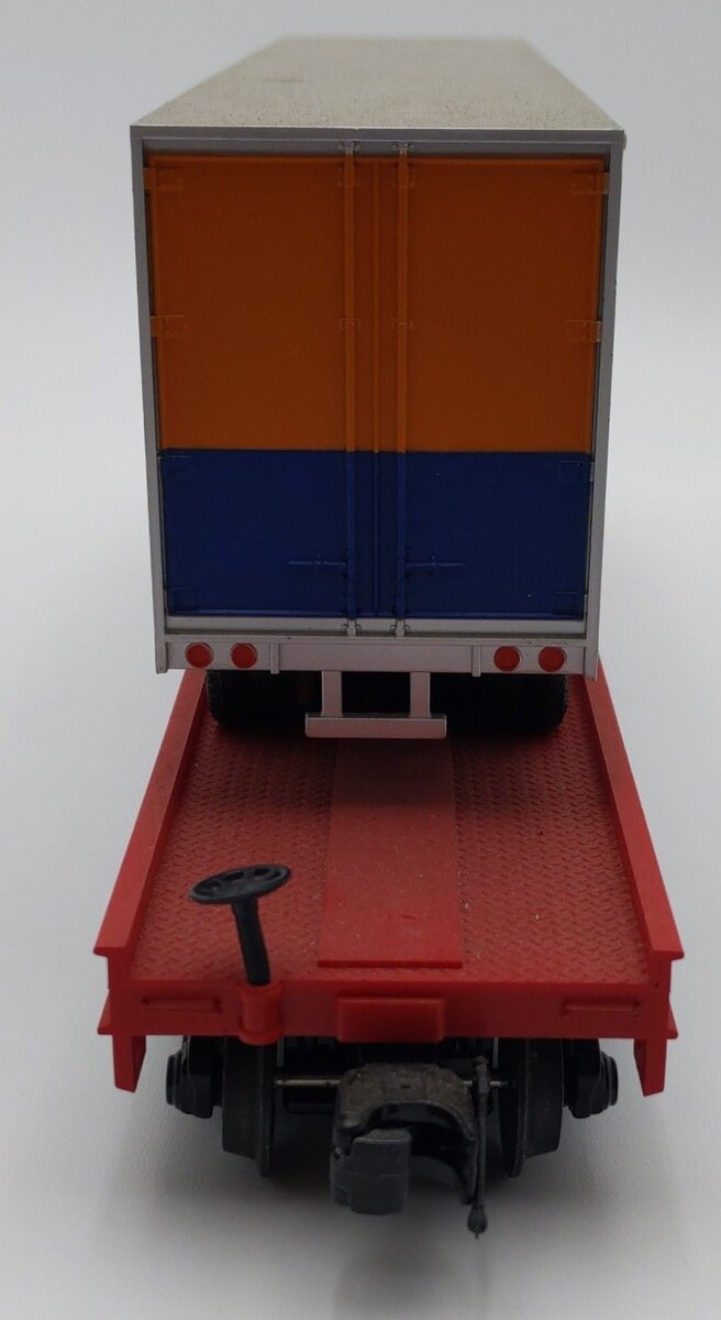 MTH 20-95420 O CP Rail Flat Car with 40' Trailer #504580 EX