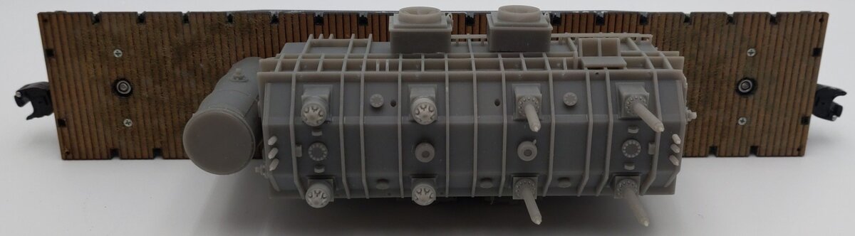 Menards O Gauge Canadian Pacific Flatcar #6182 - Custom Load EX