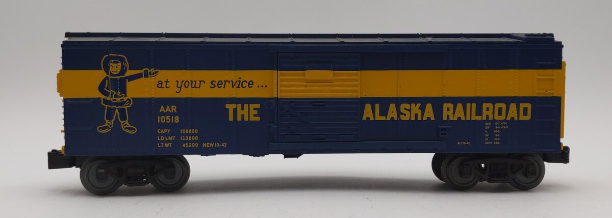 MTH 30-74883 O Alaska RailKing Boxcar #10518 EX