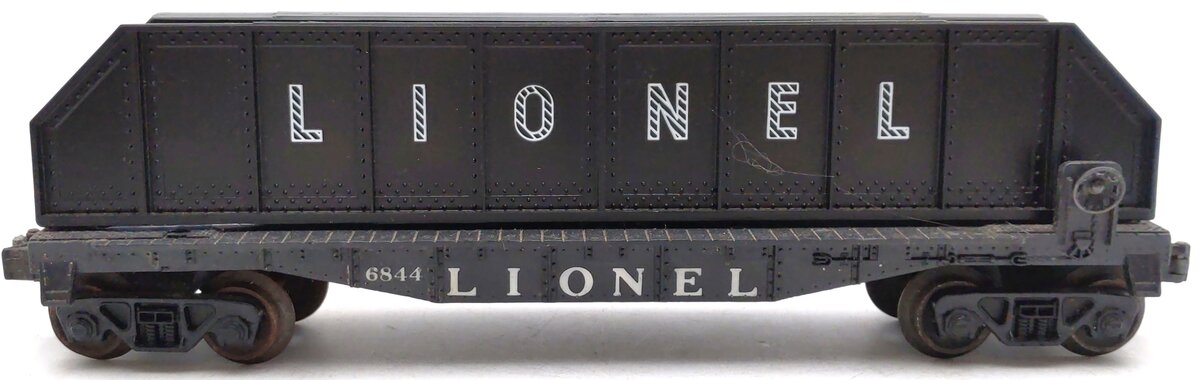 Lionel 6-39458 O Gauge PWC #6844 Flatcar w/Load. VG