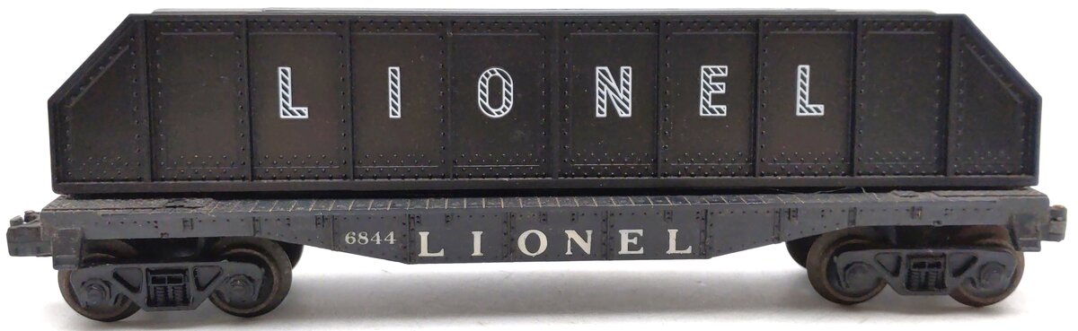 Lionel 6-39458 O Gauge PWC #6844 Flatcar w/Load. VG