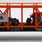 MTH 30-76328 O Gauge Harley Auto Carrier Flatcar w/4 Fat Boys #852002 EX