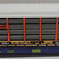 Menards O Gauge Flatcar CSX 6593 with Lionel 6-16214 Auto Carrier Shell EX