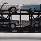 MTH 30-7676 O Gauge MTH Auto Carrier w/ 4 Ertl 1957 Automobiles EX