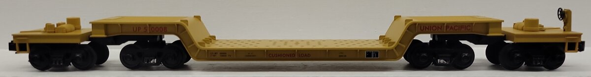 MTH 20-98106 O Gauge Union Pacific 75' 4 Truck Depressed Flatcar #50008 EX