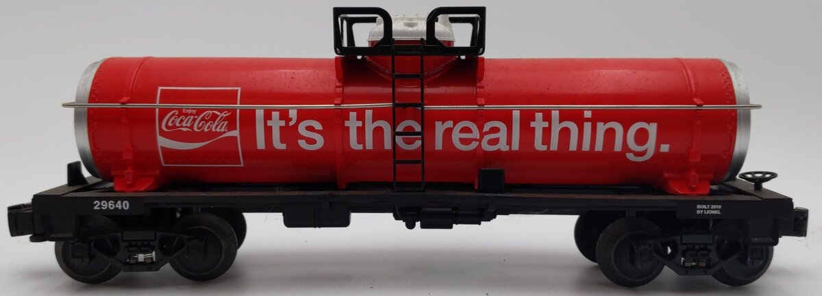 Lionel 6-29640 O-27 Coca-Cola Tank Car EX