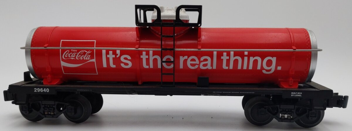 Lionel 6-29640 O-27 Coca-Cola Tank Car EX