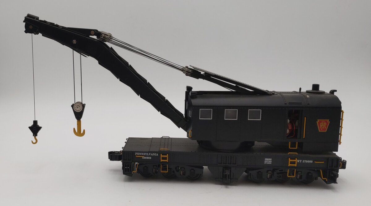 Lionel 6-19899 Pennsylvania TMCC Operating Crane Car VG