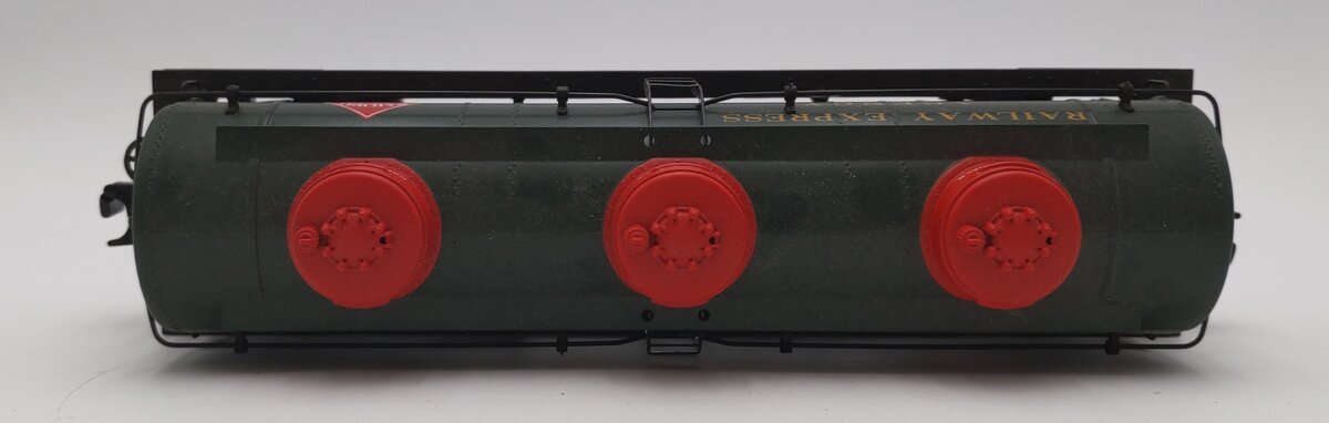 MTH 30-73490 O Railway Express Agency RailKing 3-Dome Tank Car #592 EX