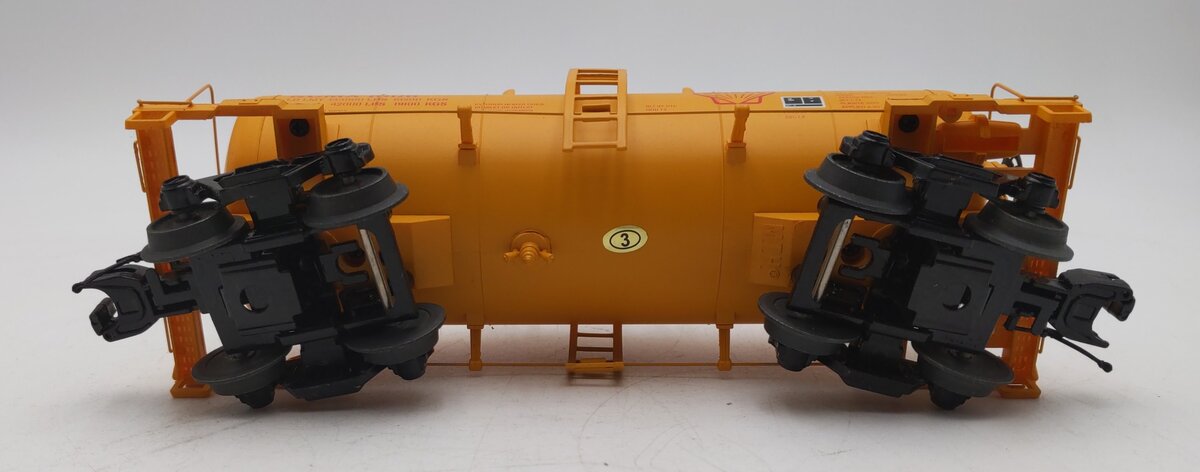 MTH 20-96750 O Gauge Shell 8K Gal Tank Car #1006 (Yellow) EX