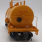 MTH 20-96750 O Gauge Shell 8K Gal Tank Car #1006 (Yellow) EX