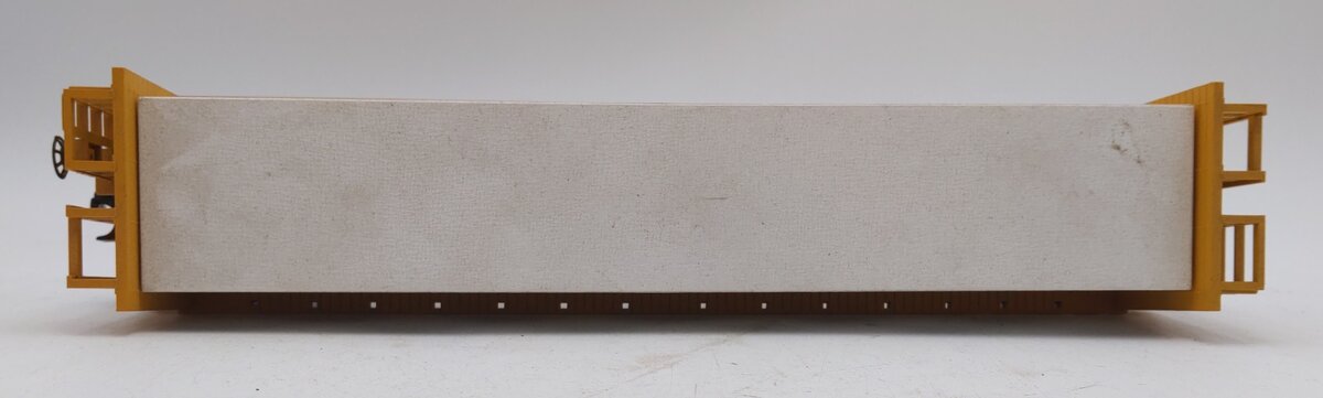 MTH 30-76523 O Gauge Trailer Train Bulkhead Flatcar with Lumber Load #250616 VG