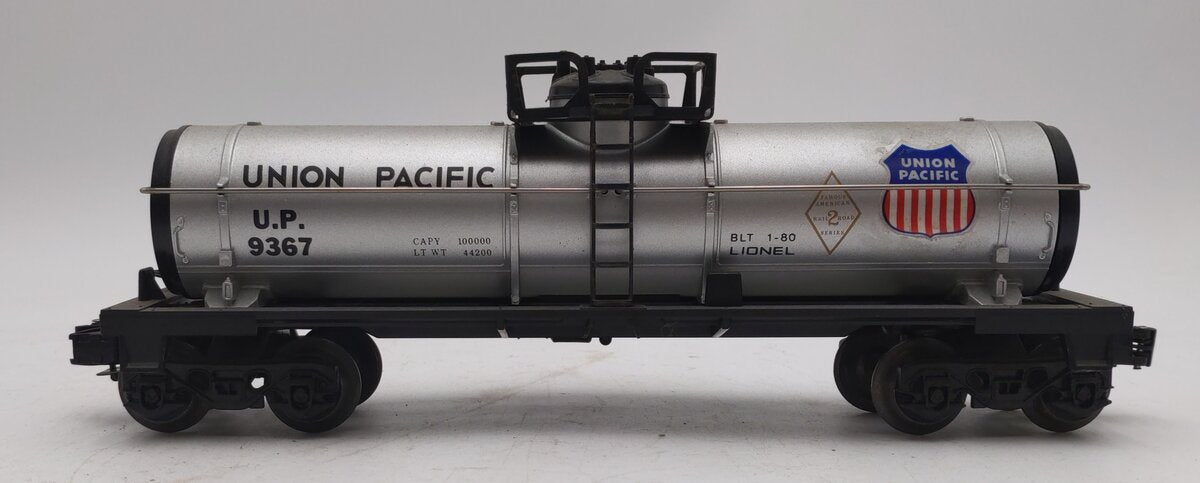 Lionel 6-9367 O Gauge Union Pacific Single Dome Tank Car #9367 EX