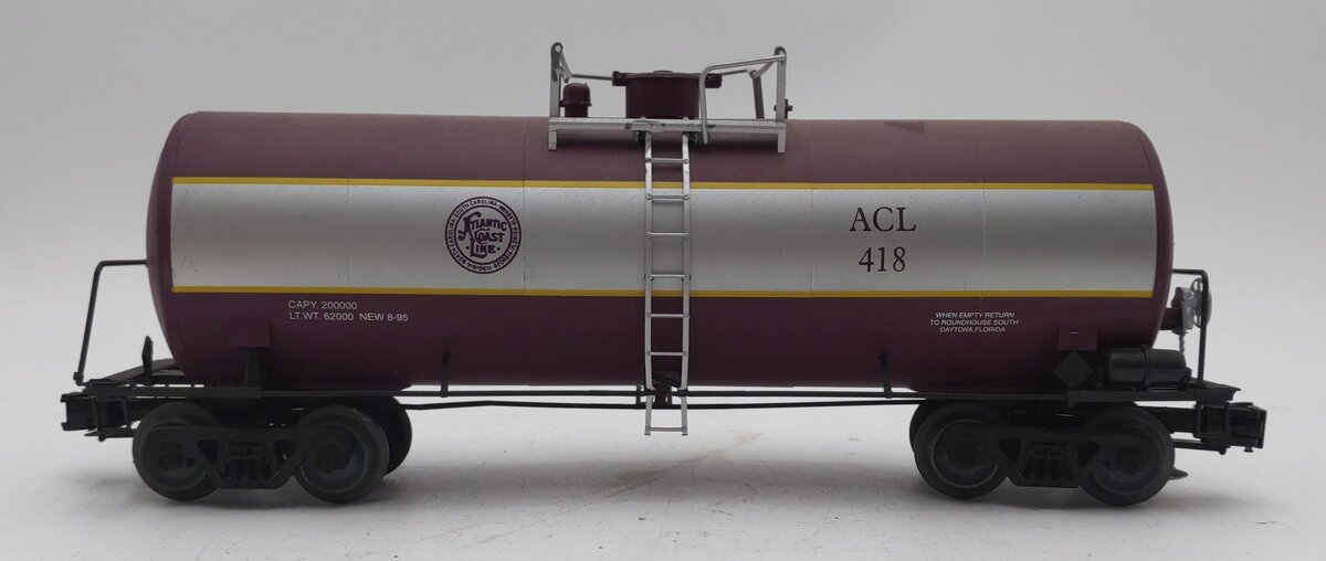 Weaver 418 O Gauge Atlantic Coast Line 40' Tank car VG