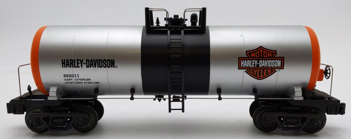 MTH 30-73336 O Gauge Harley Davidson Modern Tank Car #892011 EX
