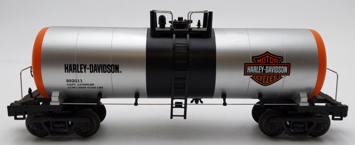 MTH 30-73336 O Gauge Harley Davidson Modern Tank Car #892011 EX