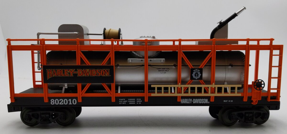 MTH 30-79271 O Gauge Harley-Davidson Fire Car #802010 EX