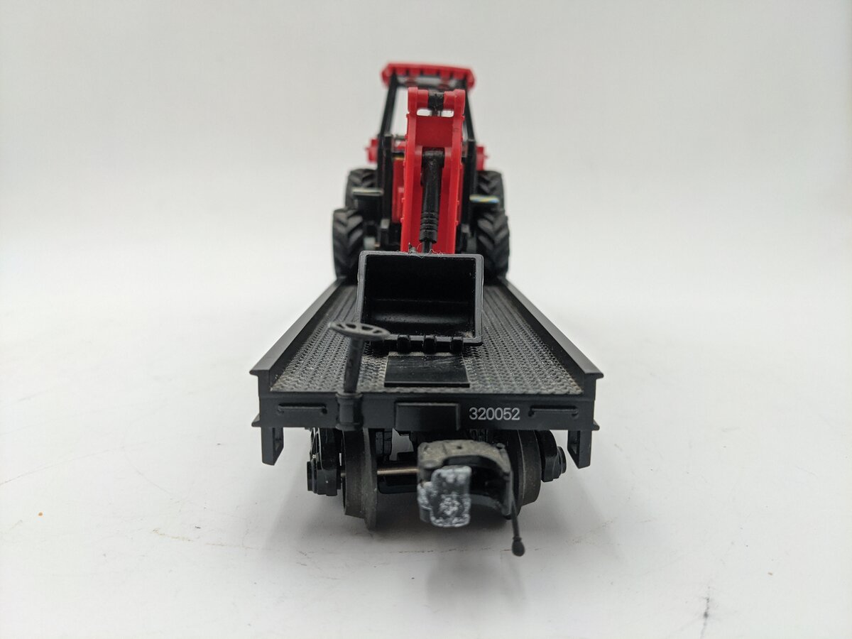 MTH 20-98461 O Gauge Harley Davidson Flatcar w/Tractor VG