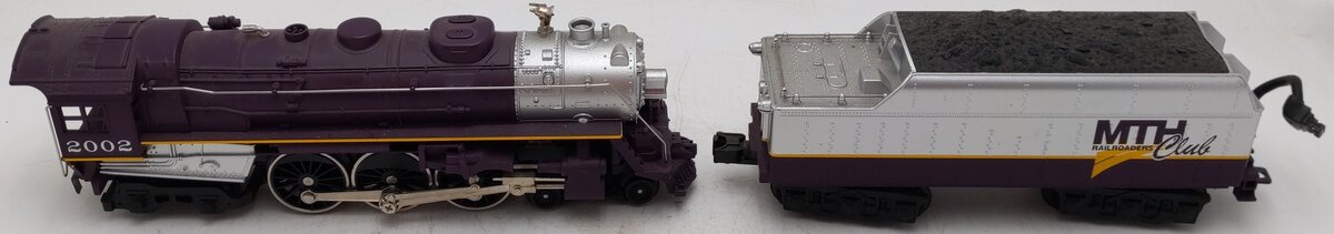 MTH 30-1232-1 O Gauge MTH 4-6-4 Hudson Steam Locomotive #2002 w/PS2 VG/Box