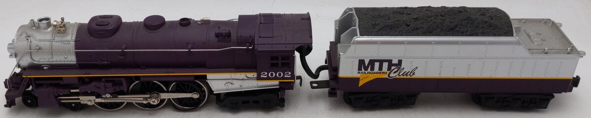 MTH 30-1232-1 O Gauge MTH 4-6-4 Hudson Steam Locomotive #2002 w/PS2 VG/Box