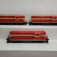 Lionel 6-28509 O Gauge FEC GP7 Triple Lashup Diesel Locomotive Set #607/608/609 EX/Box