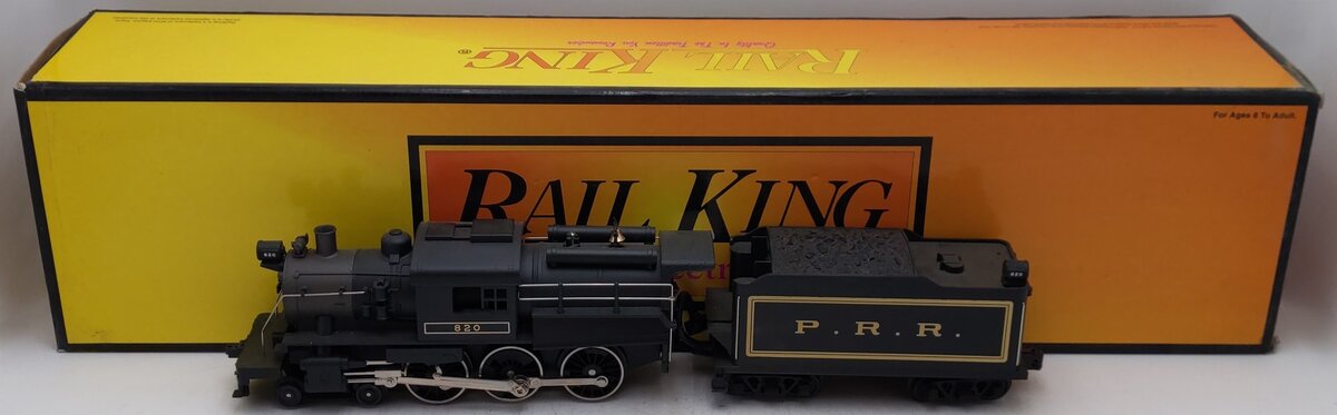MTH 30-1180-1 O Pennsylvania 4-6-0 Camelback Steam Loco & Tender w/PS2 #820 EX/Box