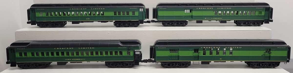Atlas 3007055 O Southern Crescent 70' Heavyweight Passenger 4-Car Set (3 Rail) EX/Box