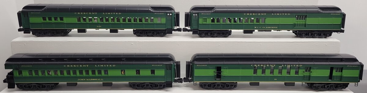 Atlas 3007055 O Southern Crescent 70' Heavyweight Passenger 4-Car Set (3 Rail) EX/Box