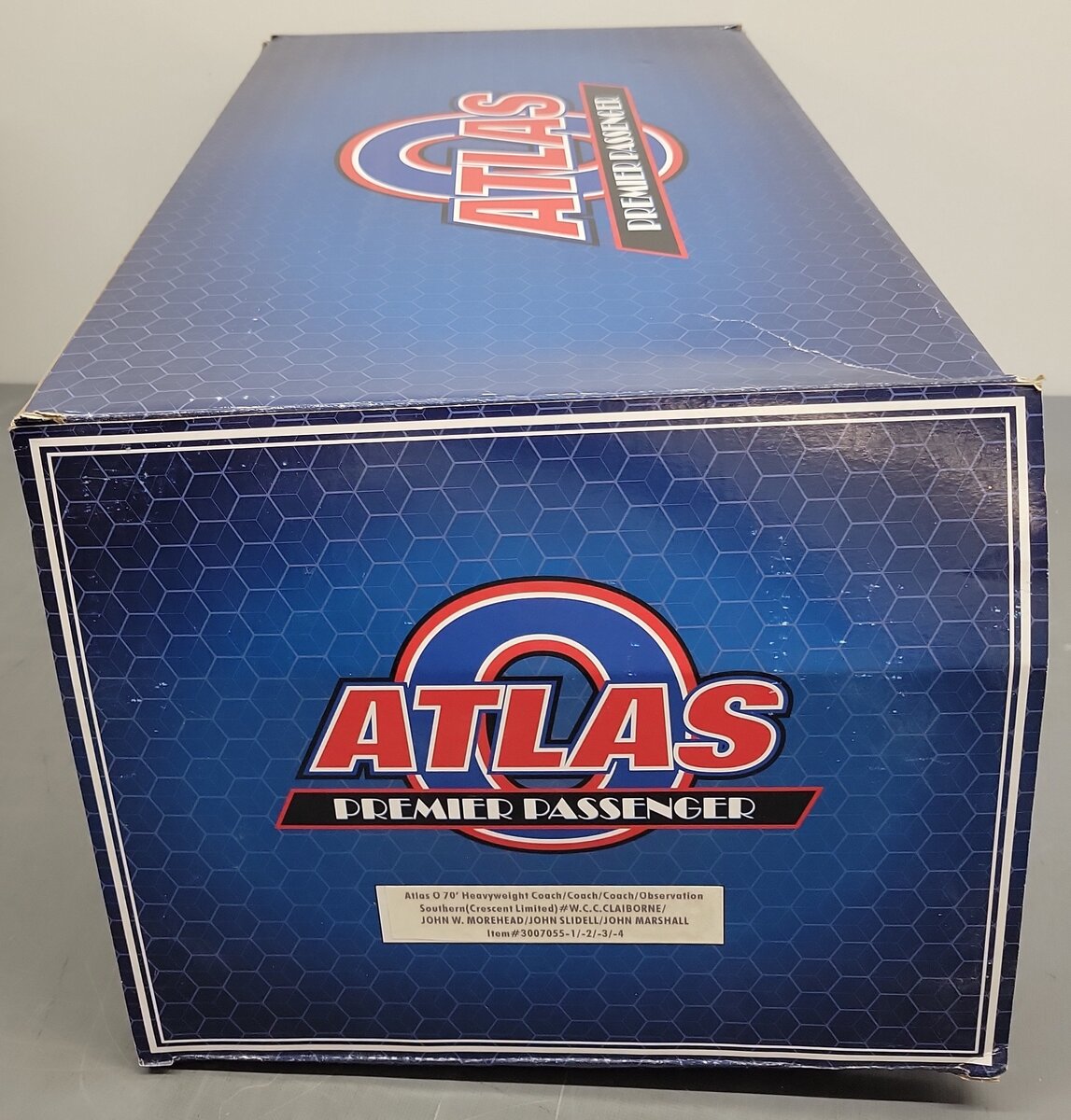 Atlas 3007055 O Southern Crescent 70' Heavyweight Passenger 4-Car Set (3 Rail) EX/Box