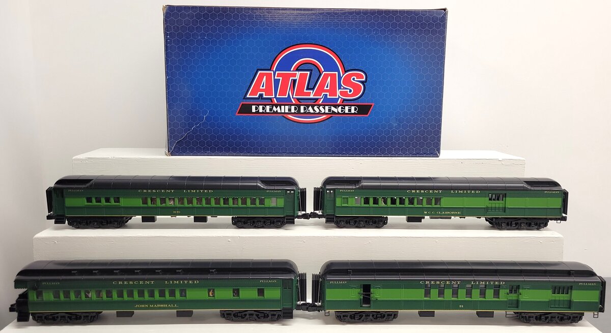 Atlas 3007055 O Southern Crescent 70' Heavyweight Passenger 4-Car Set (3 Rail) EX/Box