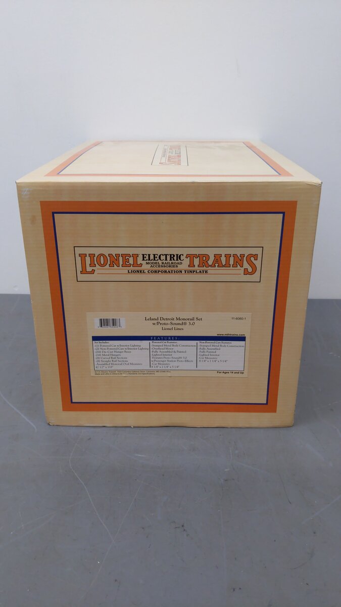 MTH 11-6060-1 Lionel Lines Detroit Monorail Set w/PS3 VG/Box