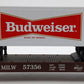 K-Line K691-5601 O MILWK RD Flatcar w/ Anheuser-Busch Budweiser Trailer #57356 EX