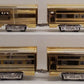 MTH 30-6707 O PRR 60' 18K Gold Plated Aluminum Passenger Car Set (Set of 4) EX/Box