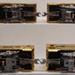 MTH 30-6707 O PRR 60' 18K Gold Plated Aluminum Passenger Car Set (Set of 4) EX/Box