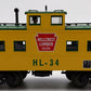 MTH 20-91028 O Gauge Hill Crest Lumber Co. Steel Lighted Caboose #34 EX