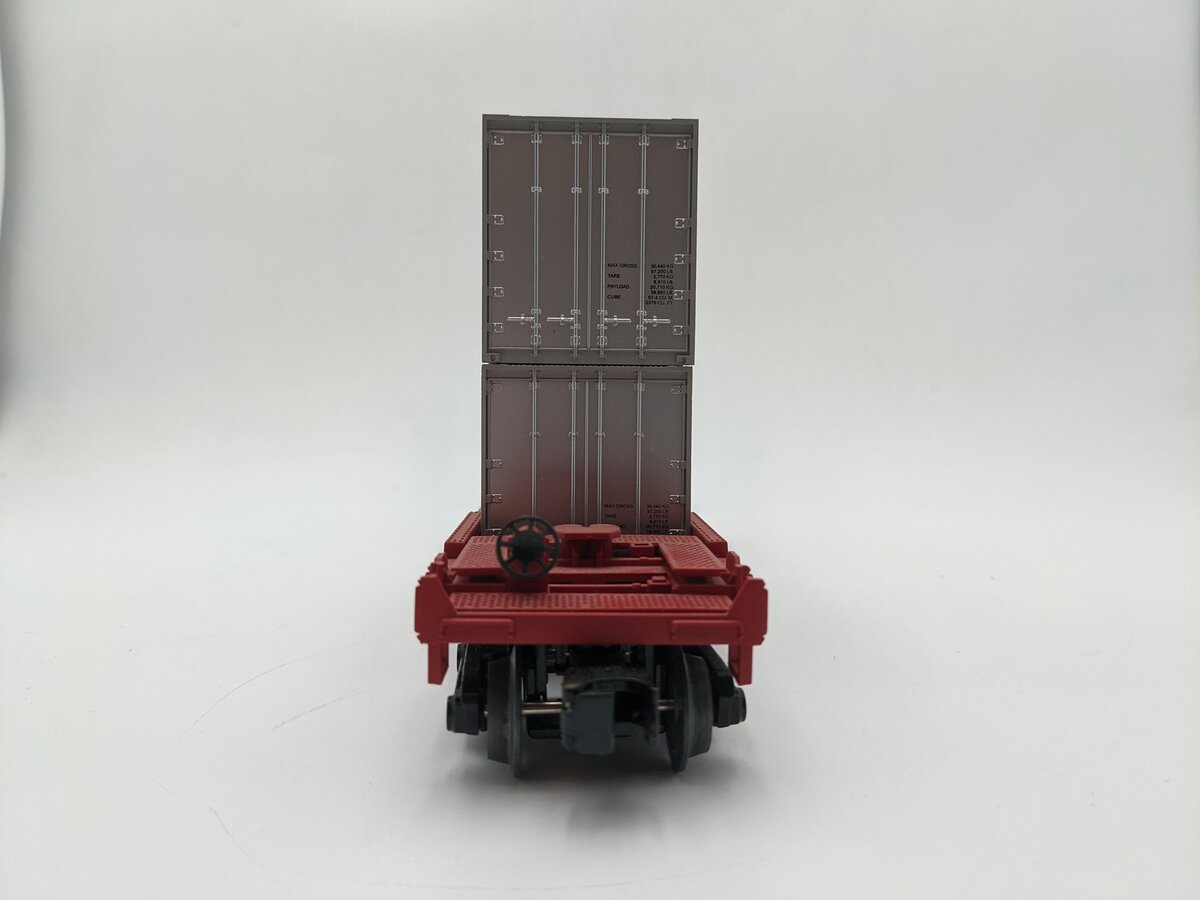 MTH 30-76621 O Gauge SOO Line Husky Stack Car EX