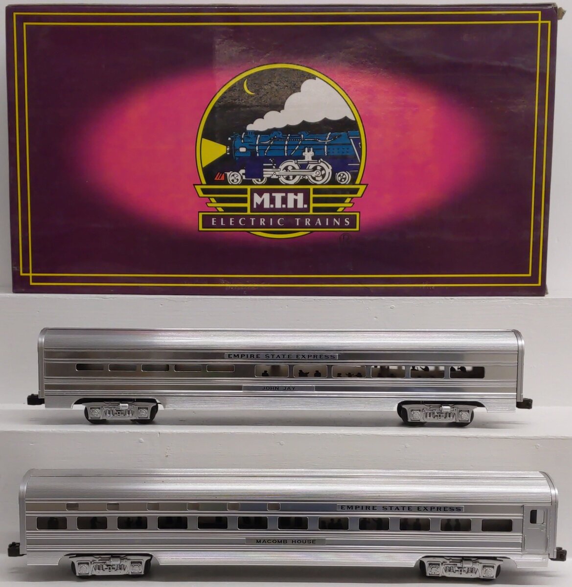 MTH 20-6604 O NYC 70' Aluminum Sleeper/Diner Passenger Car Set (Set of 2) EX/Box
