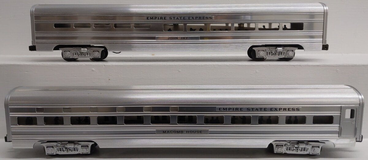 MTH 20-6604 O NYC 70' Aluminum Sleeper/Diner Passenger Car Set (Set of 2) EX/Box