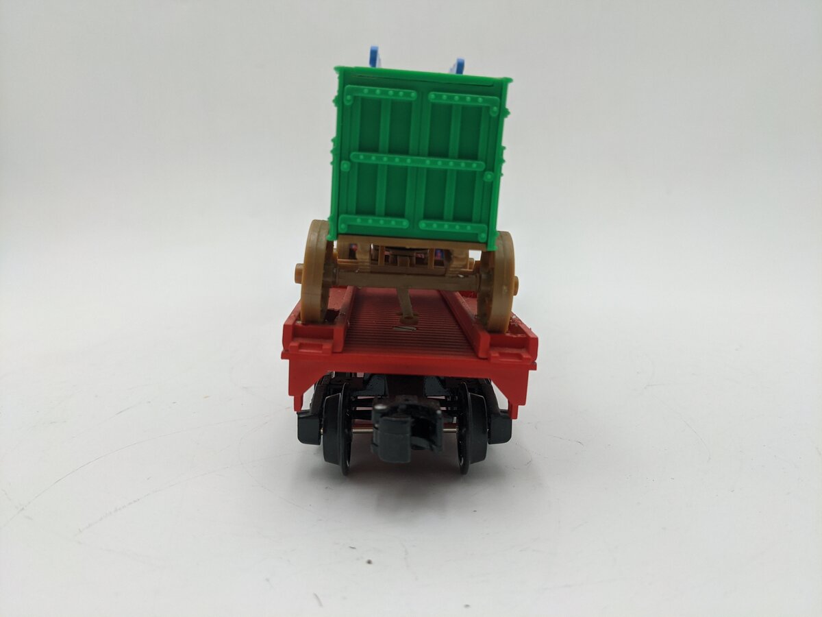 K-Line 6-21238 O Gauge Ringling Bros. Flat Car # 57 w/3 Circus Wagons EX