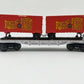 Lionel 6-21691 O Gauge Flat Car #80750 Car w/2 Trailers EX