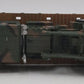 Menards 279-3479 O Gauge US Army Flatcar with Army Tuck & Gun #6138 EX