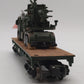 Menards 279-3479 O Gauge US Army Flatcar with Army Tuck & Gun #6138 EX