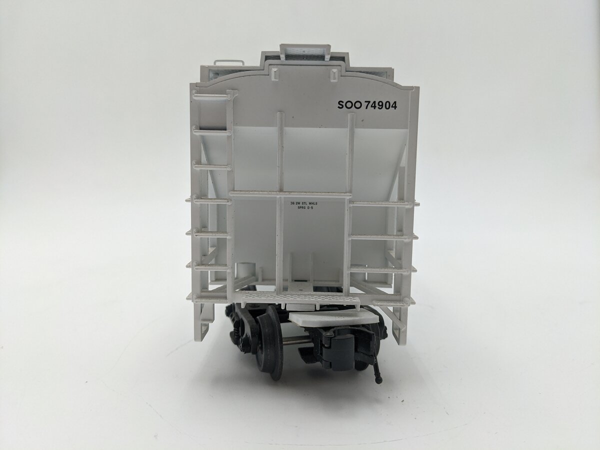 Atlas 2001606-5 O Gauge SOO Line Trainman PS4750 Covered 3-Bay Hopper #74904 EX