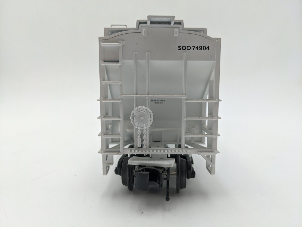 Atlas 2001606-5 O Gauge SOO Line Trainman PS4750 Covered 3-Bay Hopper #74904 EX