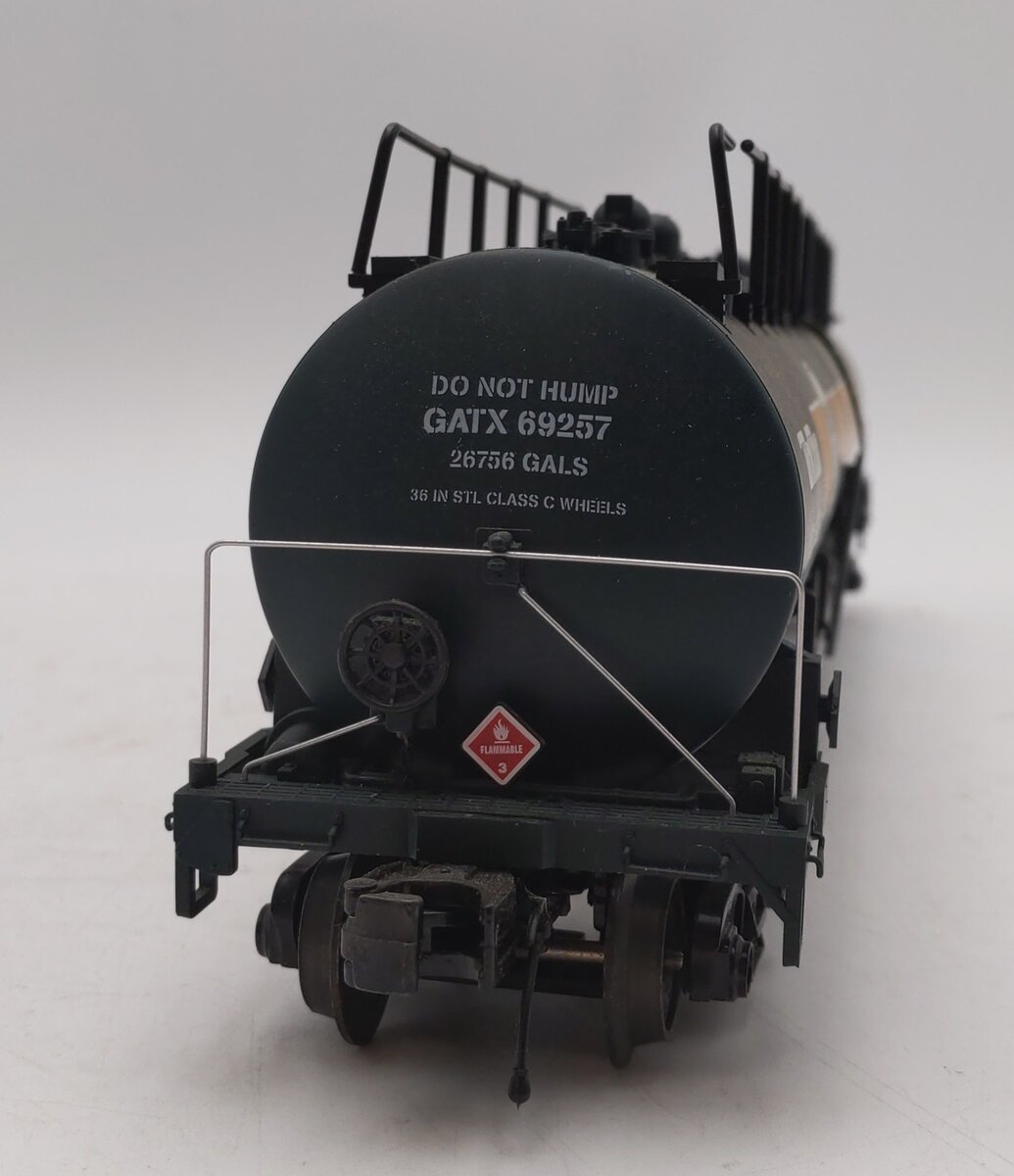 MTH 20-96732 O Quaker State 20K Gallon 4-Compartment Tank Car #69257 EX