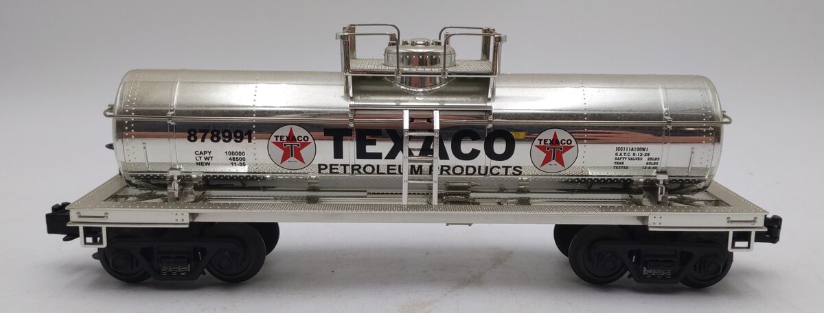 MTH 33-7309 O Gauge Texaco Tank Car #878991 EX