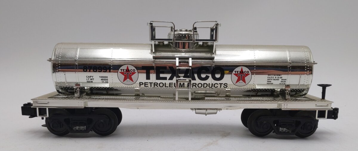 MTH 33-7309 O Gauge Texaco Tank Car #878991 EX
