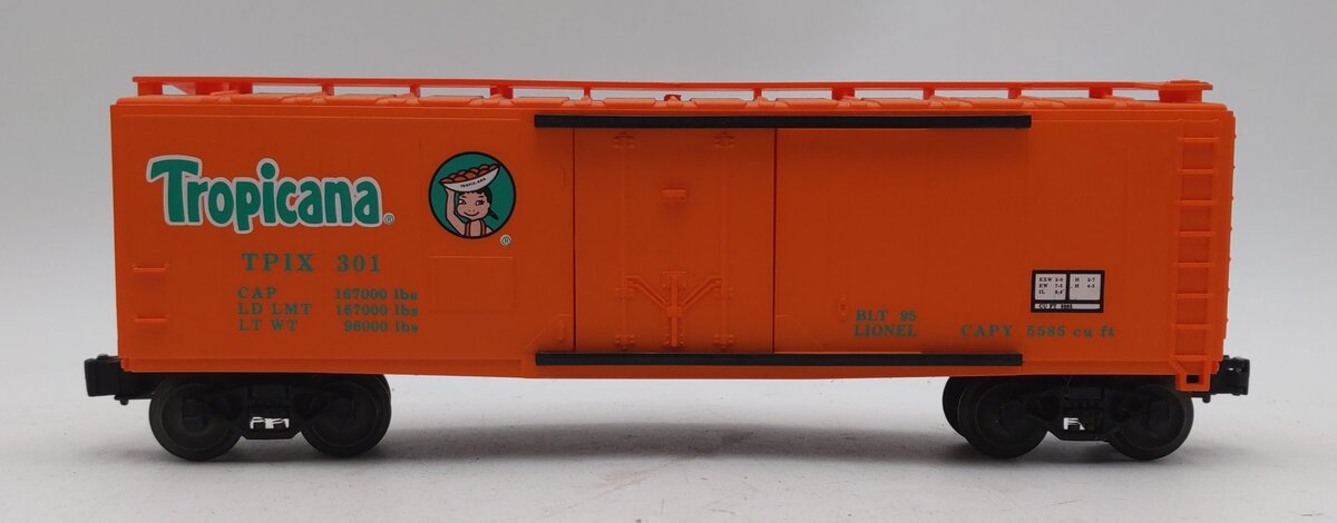 Lionel 6-17308 O Gauge Tropicana Standard Refrigerator Car #301 EX