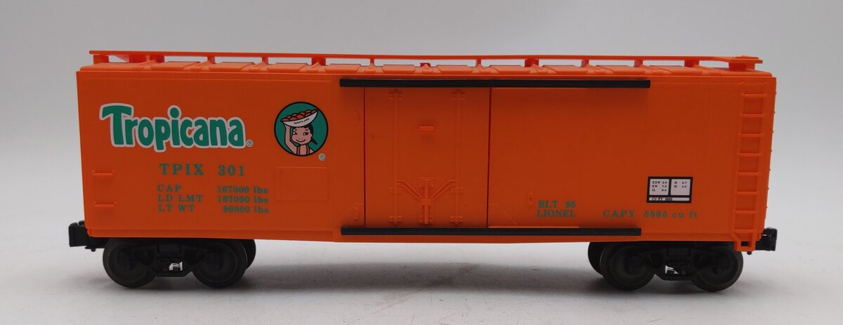 Lionel 6-17308 O Gauge Tropicana Standard Refrigerator Car #301 EX